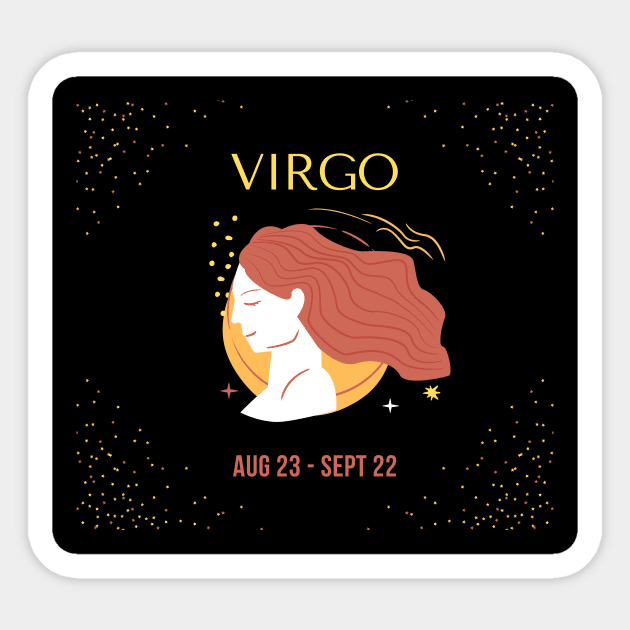 Zodiac Virgo Sticker by Paul Andrew